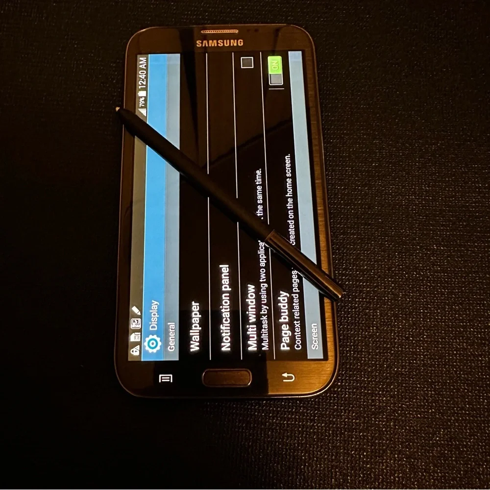 Samsung Galaxy Note II - Navy Blue Smartphone with S Pen